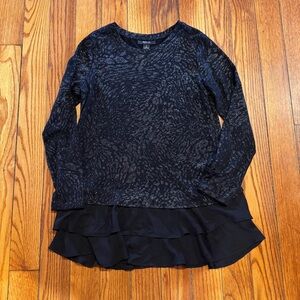 Style & Co. Black Leopard Top